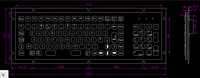 Clavier industriel personnalisé OEM ODM, design robuste pour l'automatisation industrielle et les systèmes de contrôle