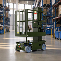 Plateforme élévatrice automotrice compacte 4,8 m 100 kg pour réparation intérieure d'hôtels, OEM disponible