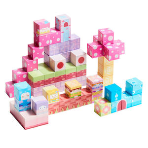 Xiaoling Toys <b>Magnetic</b> Building <b>Blocks</b> For Kids 3-6 Years Old Educational Toy With Cartoon Design Pink Castle Theme - Product Image 3