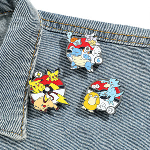 Insigne en métal d'anime japonais Elf <span class=keywords><strong>Pikachu</strong></span> Broche Fashion Cartoon Character Pocket Monster Soft Enamel Pins - Product Image 3