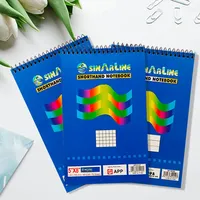 Carnet à spirale A4 personnalisé avec logo en PU/PP, pages vierges, pour l'école/le bureau, option cadeau, vente en gros