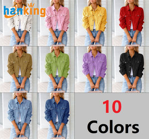 <span class=keywords><strong>Veste</strong></span> en <span class=keywords><strong>jean</strong></span> pour <span class=keywords><strong>femme</strong></span> Ehanking, haut en <span class=keywords><strong>jean</strong></span> de haute qualité, sans manches/manches <span class=keywords><strong>mi</strong></span>-longues/manches longues, respirante, vêtements en <span class=keywords><strong>jean</strong></span> - Product Image 6