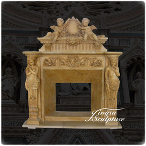 Uso interior tamaño personalizado <span class=keywords><strong>de</strong></span> mármol antiguo <span class=keywords><strong>de</strong></span> chimenea - Product Image 5