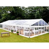 Tente d'événement extérieur blanc clair de haute qualité 20x20 20x40 tente à cadre en aluminium PVC commerciale robuste pour les grandes fêtes de mariage