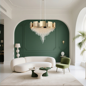 Grande Décoration de Haute Qualité pour Restaurant, Hôtel, Salle à Manger, Salon, Plafond Pendentif en Cristal de Luxe, Lustre Moderne - Product Image 2