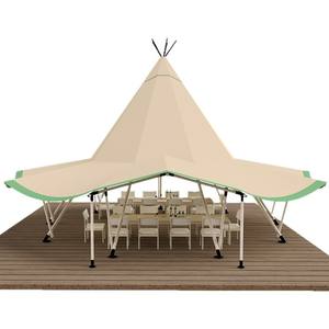 Carpa Tipi Grande para Reuniones de Varias Personas, Carpa de Paja Grande, Carpa Pagoda para Ocio - Product Image 5
