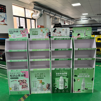 Exhibidor Acrílico Ecológico y Reciclable de 4 Niveles, Exhibidor de PVC para Punto de Venta, para Tiendas de Abarrotes