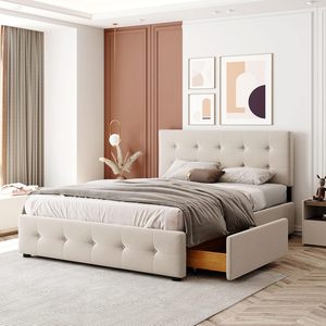 <span class=keywords><strong>Letto</strong></span> Matrimoniale Moderno in Legno <span class=keywords><strong>140x200</strong></span> con Contenitore - Product Image 1