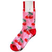 Vente en Gros Fruits Nourriture Fraise Unisexe Drôle Coton Designer Chaussettes Crew Tube Chaussettes