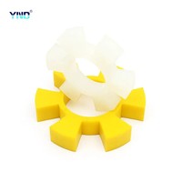 Roue hexagonale en caoutchouc, coussin de fleur de prunier, accouplement bloc élastique, coussin de pompe à eau, coussin de choc, polyuréthane 6 angles T typ