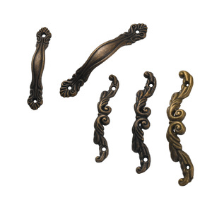 Poignées de tiroir en alliage de zinc de style chinois, forme barre, finition antique, quincaillerie de meubles durable - Product Image 5