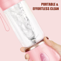 Extracteur de jus de fruits orange smoothies sans fil rechargeable USB, mini mixeur électrique portable 400ml