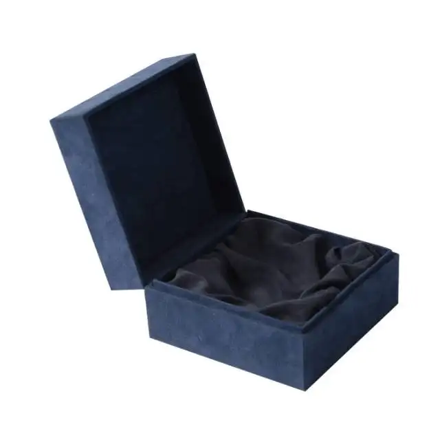 Custom logo luxury leather jewelry ring box