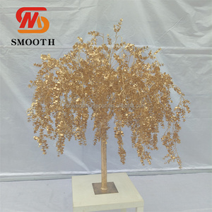 Árbol de flor de cerezo artificial suave, árbol artificial grande de pie, árbol de Flor de Oro, árbol de flor de cerezo para venta al por mayor - Product Image 5