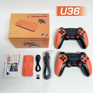 Console de jeu vidéo NUOVISTAR U36 HD 4k la plus récente, sortie vidéo, connexion à la télévision, <span class=keywords><strong>CPU</strong></span> <span class=keywords><strong>S905</strong></span>, 2.4G sans fil, plus de 40 émulateurs, 128 Go, plus de 50 000 jeux - Product Image 1