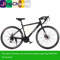 Vélo de route pour homme, guidon plat, 28 pouces, léger, pour course, étudiant, pneus fins, avec changement de vitesse