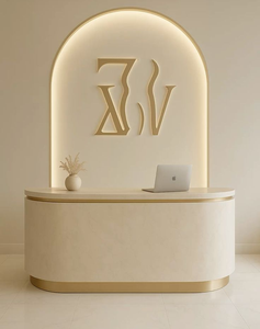 Mostrador <span class=keywords><strong>de</strong></span> Recepción Pequeño y Moderno Personalizado, Muebles para Oficina, Hospital, Salón <span class=keywords><strong>de</strong></span> Belleza, Hoteles - Product Image 5