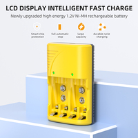 PUJIMAX chargeur de batterie universel multifonctionnel indicateur LED chargeur intelligent pour batterie rechargeable 1.2V Ni-mh Ni-cd
