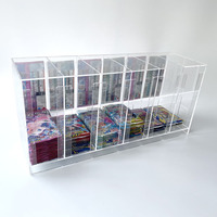 Support d'affichage en acrylique transparent à 6 emplacements pour booster pack Pokémon, distributeur de booster pack Pokémon