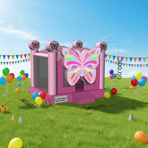 Château gonflable <span class=keywords><strong>princesse</strong></span> rose de qualité commerciale maison de rebond Combo toboggan location de fête de trampoline pour enfants - Product Image 2