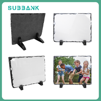 Sous-banque En Gros Sublimation Blanc Photo Ardoise 15x20cm Pierre De Roche Cadre Photo Artisanat Plaque
