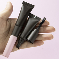 Tube vide pour eyeliner 5g avec pinceau 2 en 1, applicateur à pinceau plat pour eyeliner liquide