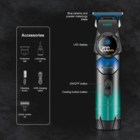 VGR V-946 lame en céramique 8000RPM moteur tondeuse à cheveux Salon professionnel tondeuse à cheveux sans fil pour stylistes et barbiers tondeuse