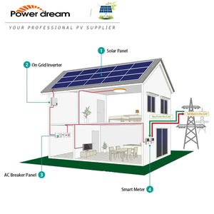Fournisseur 3Kw Système d'énergie <span class=keywords><strong>solaire</strong></span> domestique 5Kw Installations autonomes hybrides <span class=keywords><strong>Batterie</strong></span> au <span class=keywords><strong>lithium</strong></span> BMS CAN Panneau <span class=keywords><strong>solaire</strong></span> Pv - Product Image 2