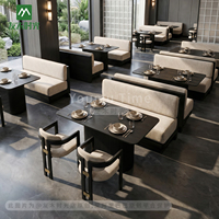 Meubles de restaurant commerciaux modernes, ensemble de table et de chaises en aluminium pour hôtel, café, bar, fabricant OEM