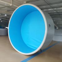 Piscine gonflable pour enfants en PVC écologique, portable, pliable, résistante aux UV, certifiée CE, double paroi, tissu Drop Stitch