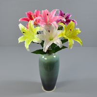 Orchidée artificielle fleur murale nouveauté grande taille soie maison décorations florales Arrangement de mariage têtes de fleurs