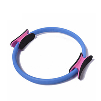 Cincin Pilates Logo Kustom Tahan Lama, Alat Latihan Magic Circle untuk Yoga dan Pilates Studio
