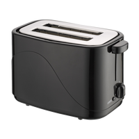Grille-pain à deux tranches 600-700W 220V à 240V avec contrôle de brunissage et bouton d'annulation pour la maison