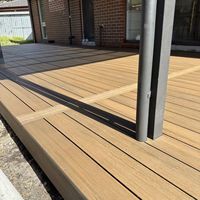 Planche de terrasse en WPC et planche de terrasse composite imperméable pour l'extérieur, idéale pour les balcons