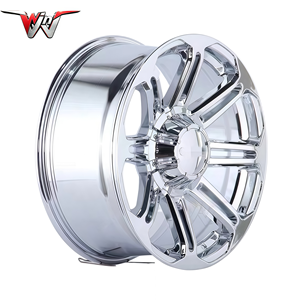 Cerchi in Lega ad Alte Prestazioni da 17-18 Pollici <span class=keywords><strong>4X4</strong></span> SUV 6X139.7 Offroad Cromati per GMC Pickup Track H1 H2 Nissan F150 - Product Image 6