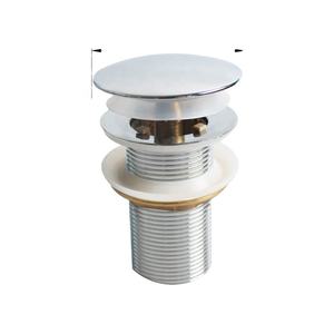 Sdraiamento per lavabo in ottone non scanalato da 62mm 1 1/4 "coperchio grande; Kit per i rifiuti del cestello a scomparsa; Scolapiatti in ottone - Product Image 1