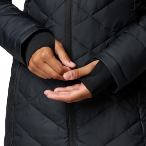 Veste à glissière réversible classique personnalisée pour femmes Long manteau bouffant col à capuche imperméable Sports de plein air en Polyester Durable - Product Image 6