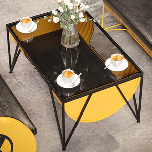 Conjunto de Asientos de Metal Estilo Industrial - Muebles de <span class=keywords><strong>Bar</strong></span> Duraderos para Exteriores para Cafeterías, Bares y Cafeterías para <span class=keywords><strong>Gatos</strong></span> - Product Image 5