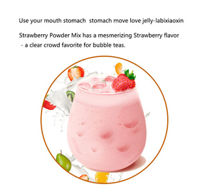 Multirasa teh susu bubuk stroberi mangga oranye untuk teh susu 1KG jus buah minuman bubuk instan bahan teh gelembung - Product Image 3