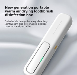 Travel UVC Toothbrush Sanitizer Warm Air Dryer Detachable ABS Case Smart Cover Type-C Charging Holder for Oral Care - Product Image 4