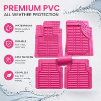 Tapis universel 3D en PVC de 15 mm d'épaisseur pour SUV, camions, fourgonnettes et voitures - Toutes saisons, antidérapant, imperméable, résistant à l'humidité
