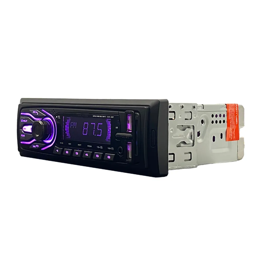 Reproductor mp3 de audio para coche, autorradio de 12V y 24V, de un solo din con FM, USB, TF, BT, llamada y respuesta manos libres, gran oferta