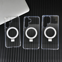Coques de téléphone transparentes antichoc de qualité militaire pour Galaxy S25/S25+/S25 Ultra avec compatibilité support magnétique