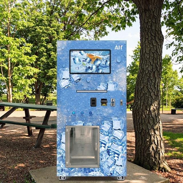 AIT Large-Capacity Outdoor Automatic Ice-Making Vending Machine with Bagging Function Indoor/Outdoor Use
