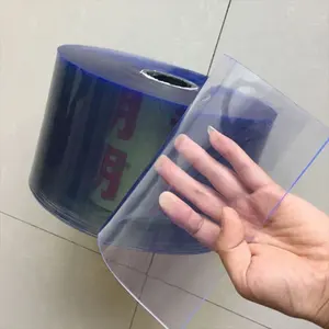 Dispatch sobre tempo anti estática cortina de tira de pvc plástico super transparente