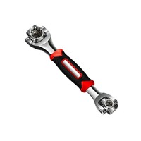 Clé à douille multifonction en forme d'engrenage à 52 dents Métrique Impérial Clé à douille à 360 degrés Outil 8-19 mm