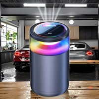 Diffuseur d'arômes intelligent de luxe pour voiture, purificateur d'air, désodorisant de tableau de bord en alliage coloré, parfum Rose, QIANHONG JK583 USB