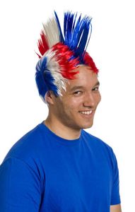 Pelucas <span class=keywords><strong>de</strong></span> mohawk para seguidores del equipo <span class=keywords><strong>de</strong></span> fútbol, accesorios para fiesta, día <span class=keywords><strong>de</strong></span> <span class=keywords><strong>carnaval</strong></span>, fútbol, rugby, Francia, Costa Rica - Product Image 3