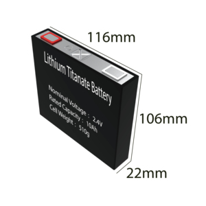 แบตเตอรี่ลิเธียม NMC 75C Super Power 2.4V 10Ah รูปทรง Prismatic สำหรับเครื่องเสียงรถยนต์ รถจักรยานยนต์ สตาร์ทเตอร์ 1000 รอบ -50~60 องศา - Product Image 1