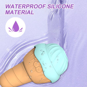 Gelato 2 in 1 succhiando con la lingua vibratore a doppio piacere 10 frequenza stimolazione clitoridea commercio all'ingrosso del negozio di sesso - Product Image 4